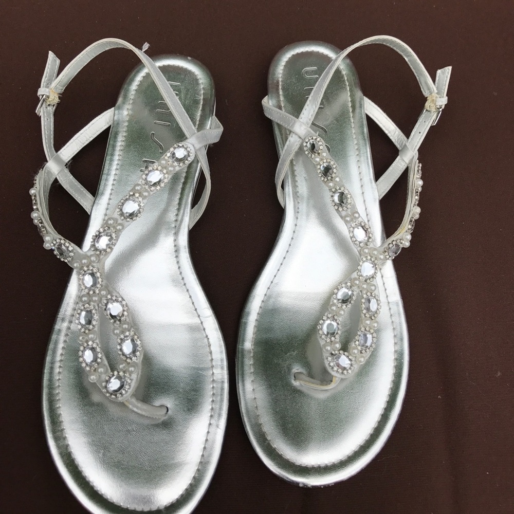 Silver sandals