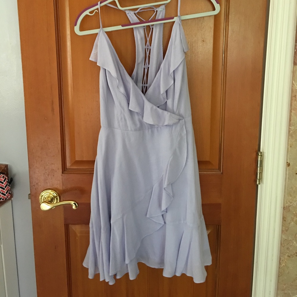 Urban outfitters Sabrina ruffle wrap dress