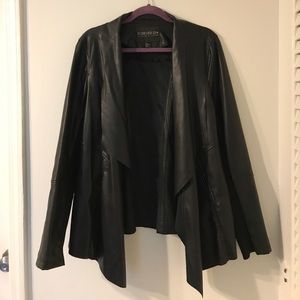 Cute 😎 Waterfall Faux Leather Jacket for Fall 🍂