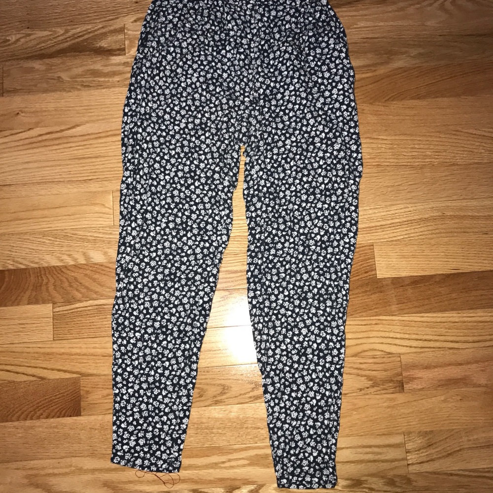 Abercrombie kids flowy floral pants
