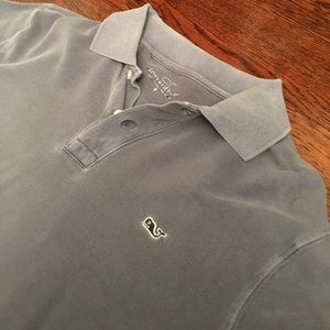 Blue Long Sleeve Vineyard Vines Polo, Small