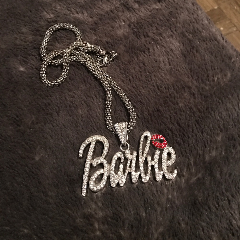 Cute Barbie pendant w/chain perfect for Halloween