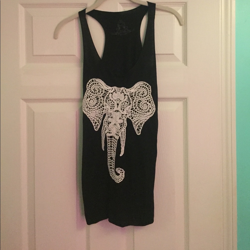 Crochet elephant tank top! 🐘🐘🐘