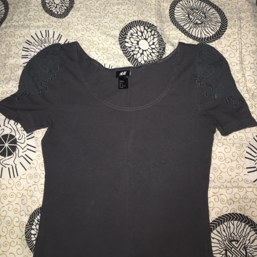 Dark Gray lace shirt