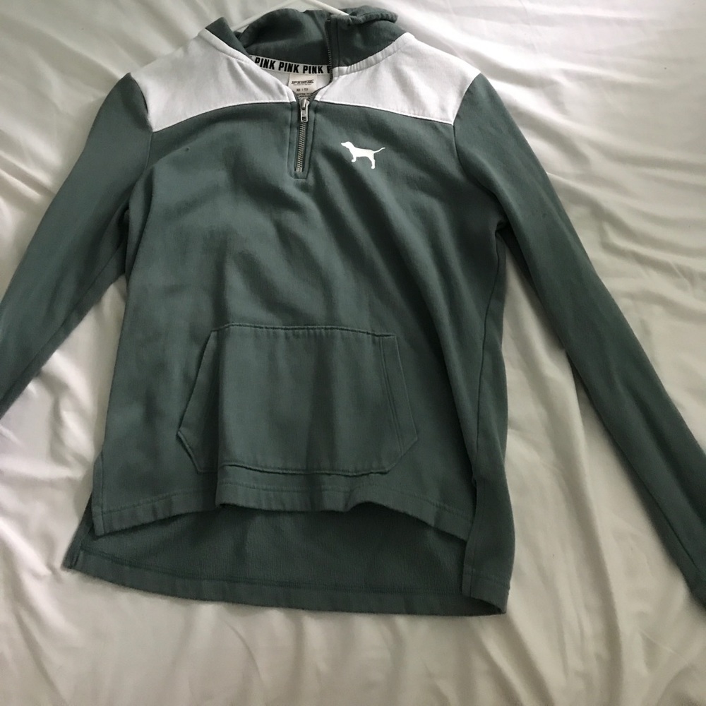 PINK VS half zip pullover