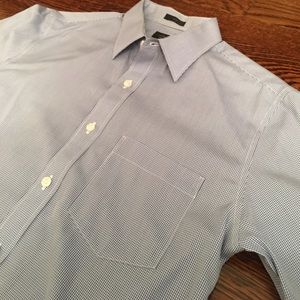 J. Crew Slim Washed Shirt, Mini-Gingham, Small