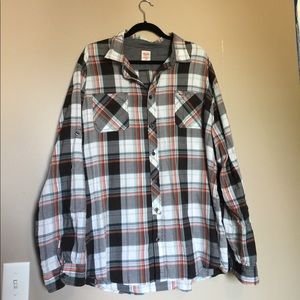 Mens Plaid button down shirt