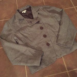 Cato Houndstooth Brown Blazer 16W 16 W