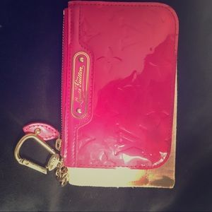 EUC Louis Vuitton Pink Vernis Coin Purse Key Case