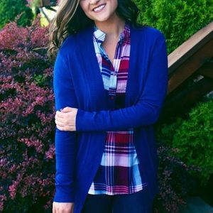 Navy cardigan