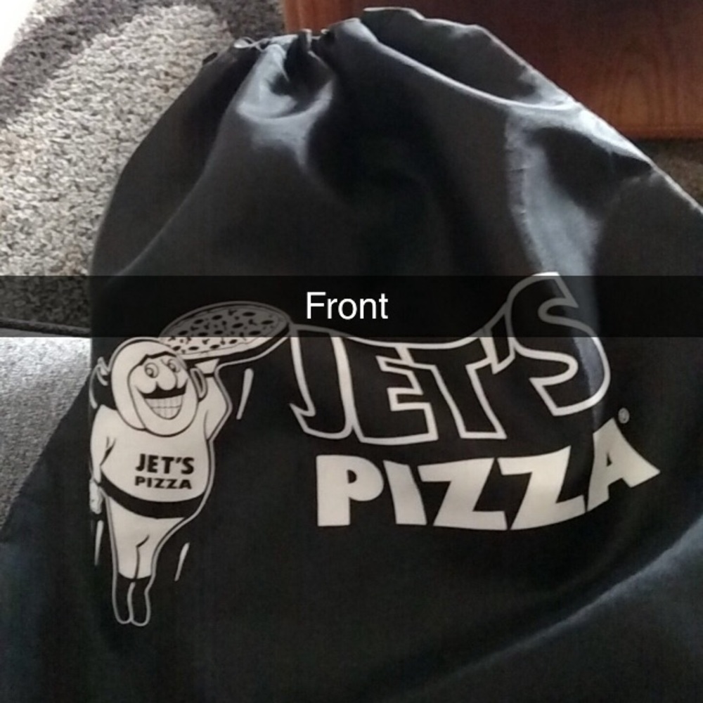Jets Pizza Drawstring Backpack
