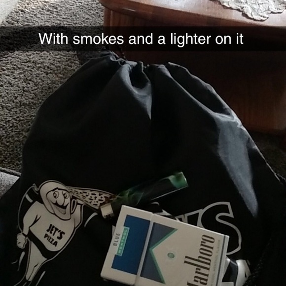 Jets Pizza Drawstring Backpack - Picture 3 of 4