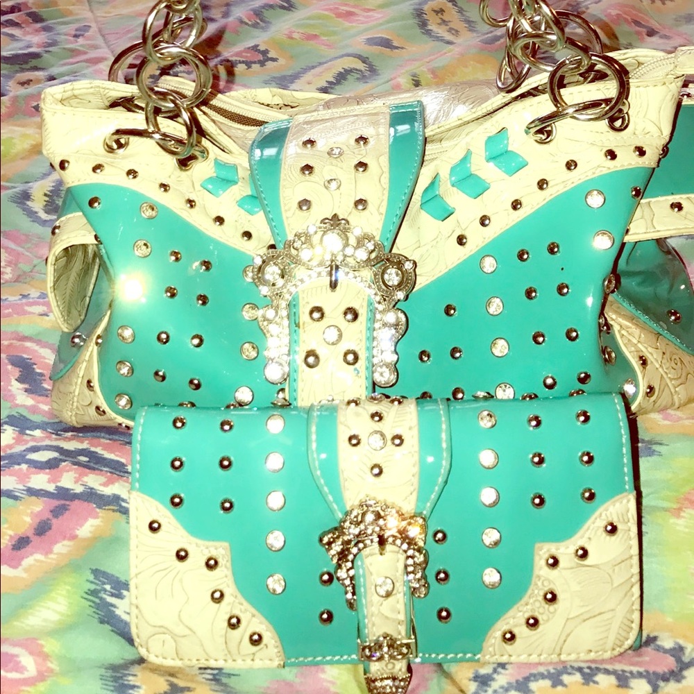 Purse and wallet set