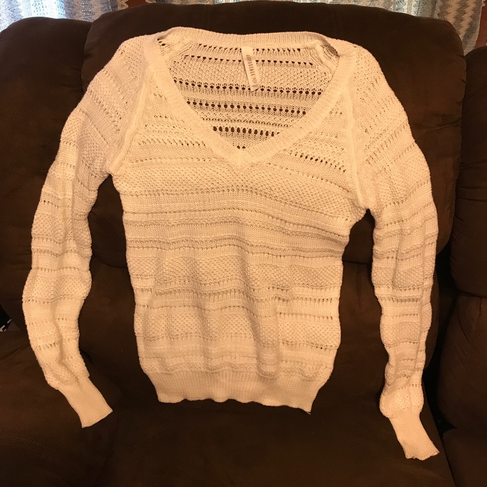Aeropostale open-knit sweater