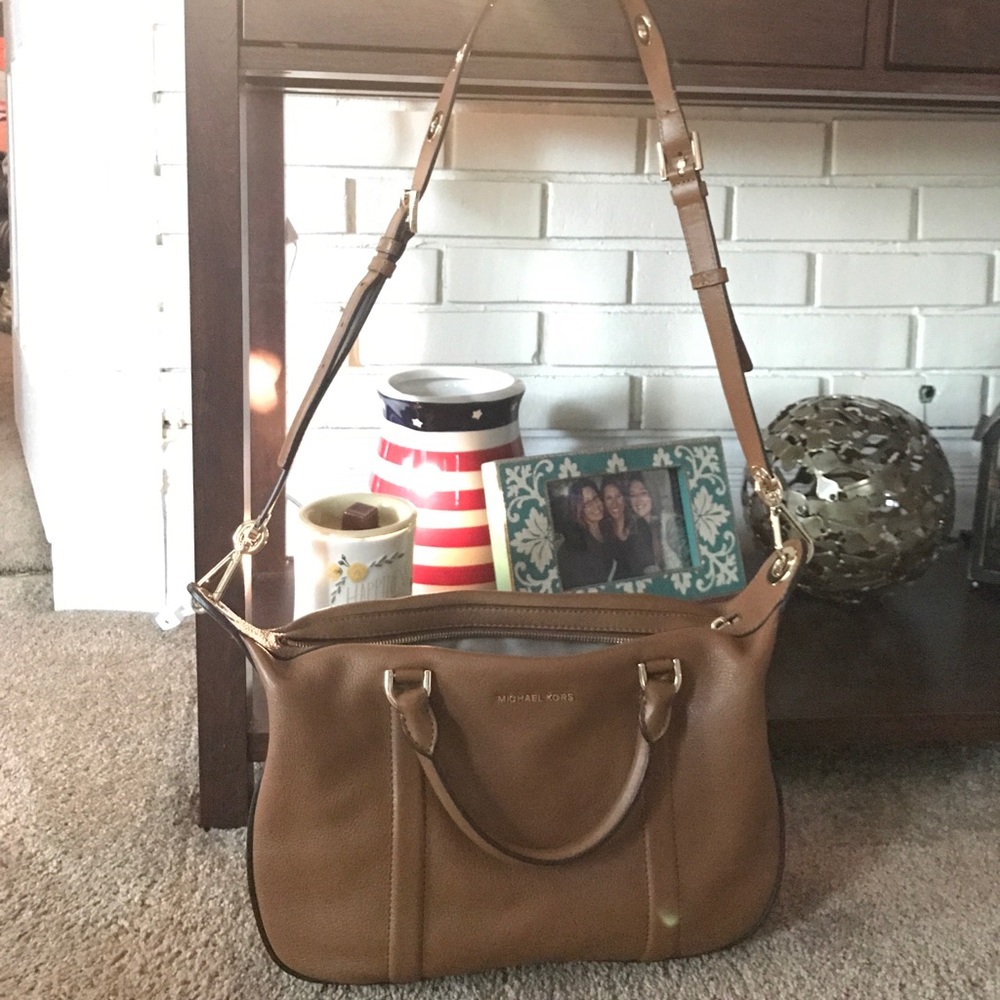 Michael Kors Cognac Crossbody Medium Sized Bag