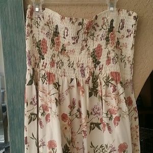 Forever 21 ruched top cotton maxi