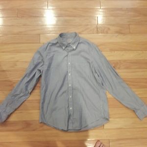 NWOT! SALE!! J Crew Grey Stripped Button Down
