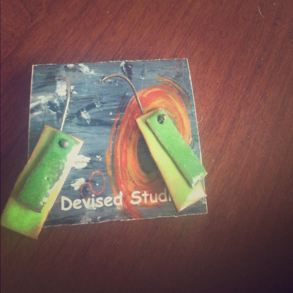 Artisan earrings from Devised Studios.