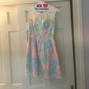 Lilly Pulitzer lace dress.