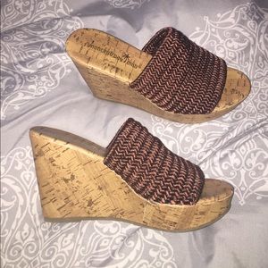 BRAND NEW MONTEGO BAY CLUB WEDGE SLIDES