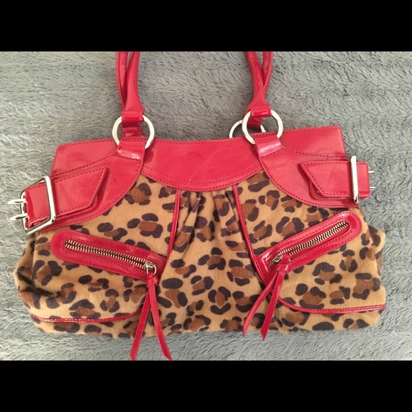 Leopard print and faux leather purse - Picture 2 of 7