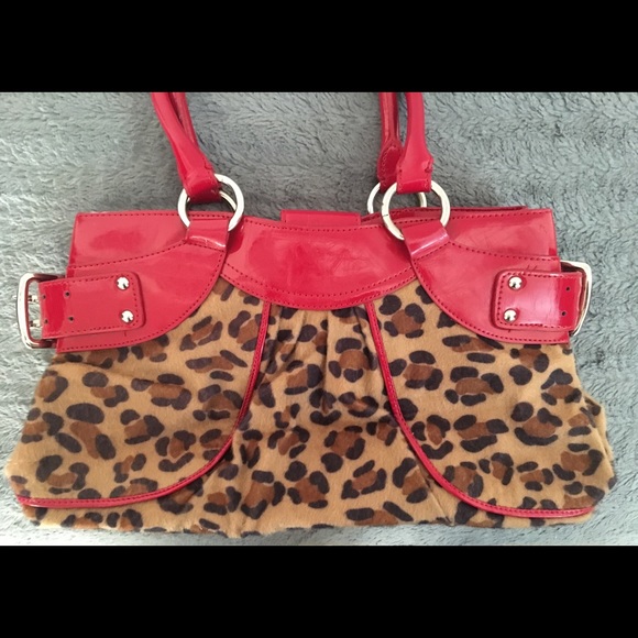 Leopard print and faux leather purse - Picture 4 of 7