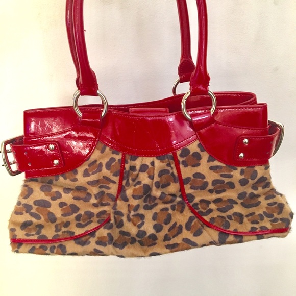 Leopard print and faux leather purse - Picture 7 of 7