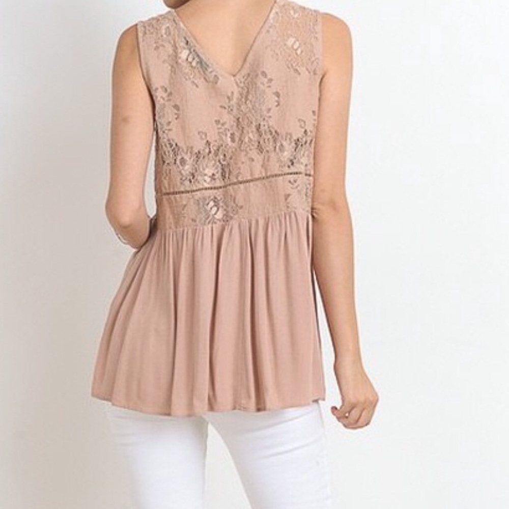 Dressy taupe shirt - Picture 3 of 4