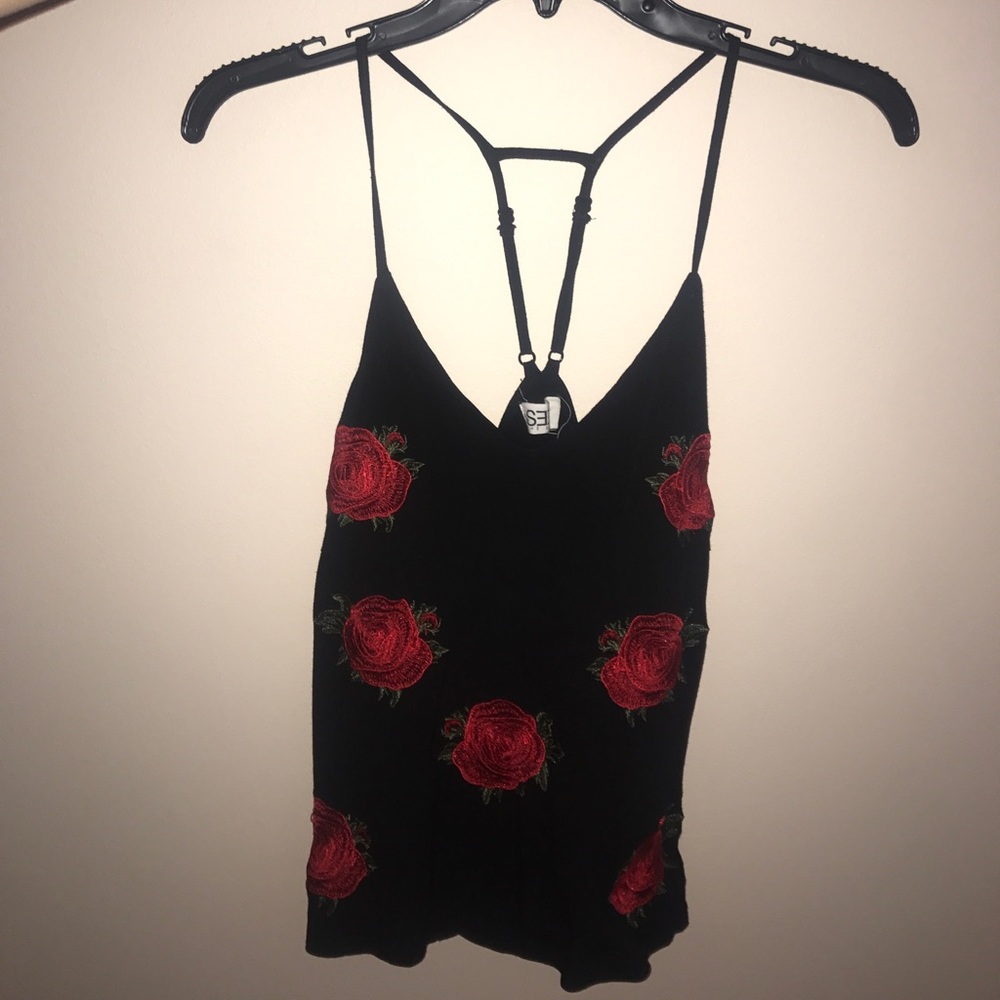 💕SOLD💕vintage rose tank top