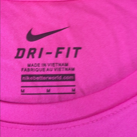 Nike Pink Swoosh Dri-Fit Fan Apparel Shirt - Picture 3 of 4