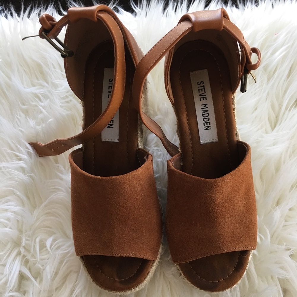 EUC Steve Madden Jaylen Espadrille Wedge Sandal