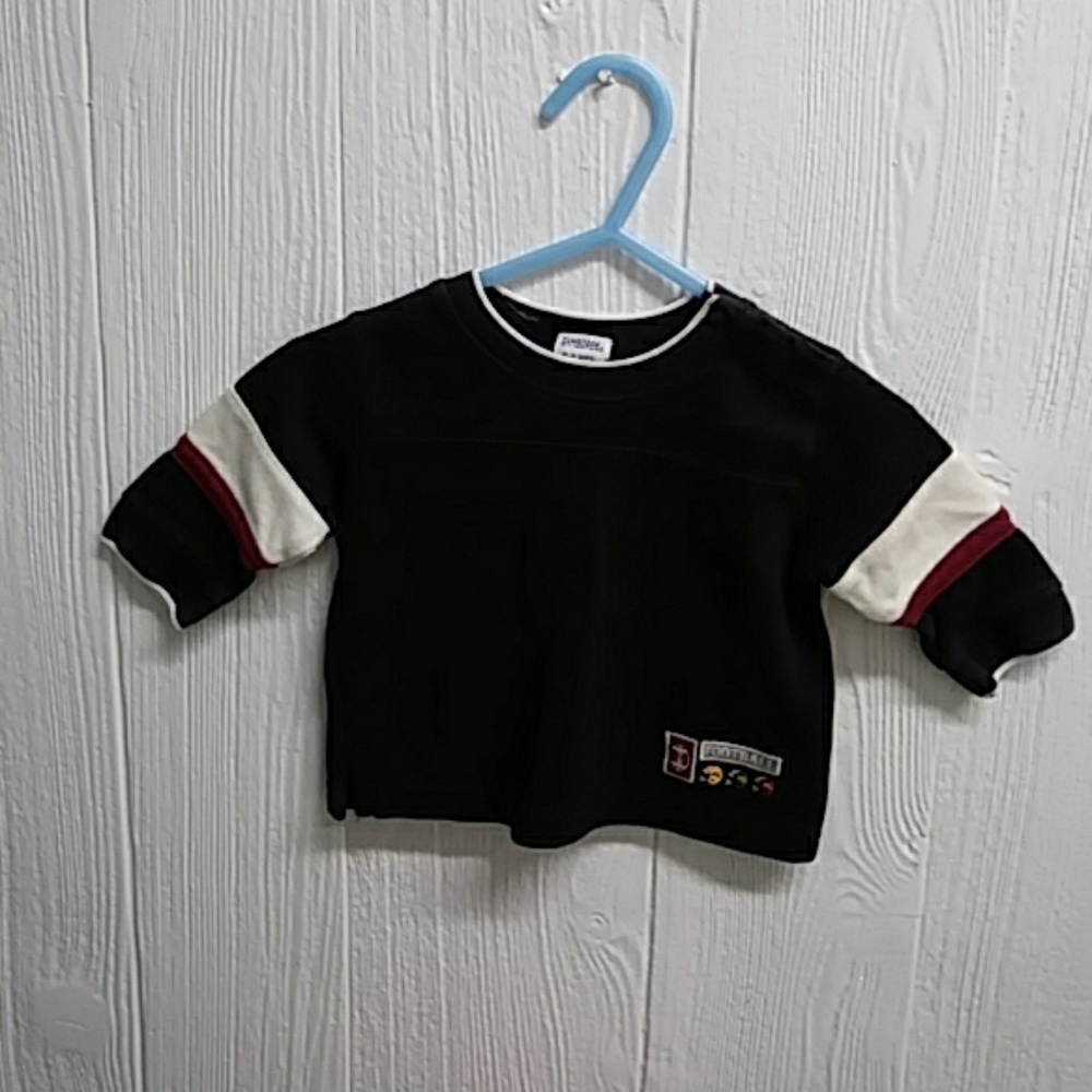 Gymboree baby boys football top. Red white blue