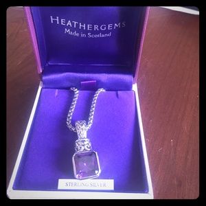 Sterling silver amethyst necklace