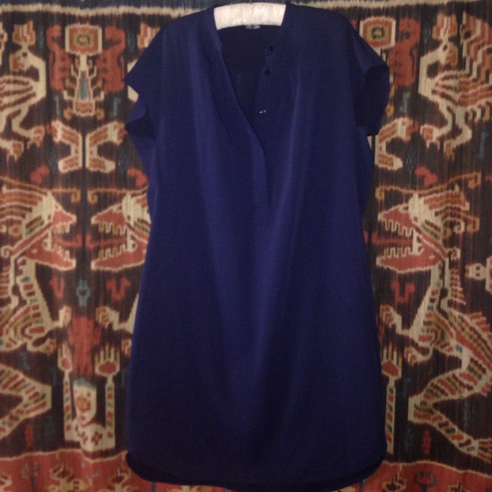 Vince shirt dress navy blue size M