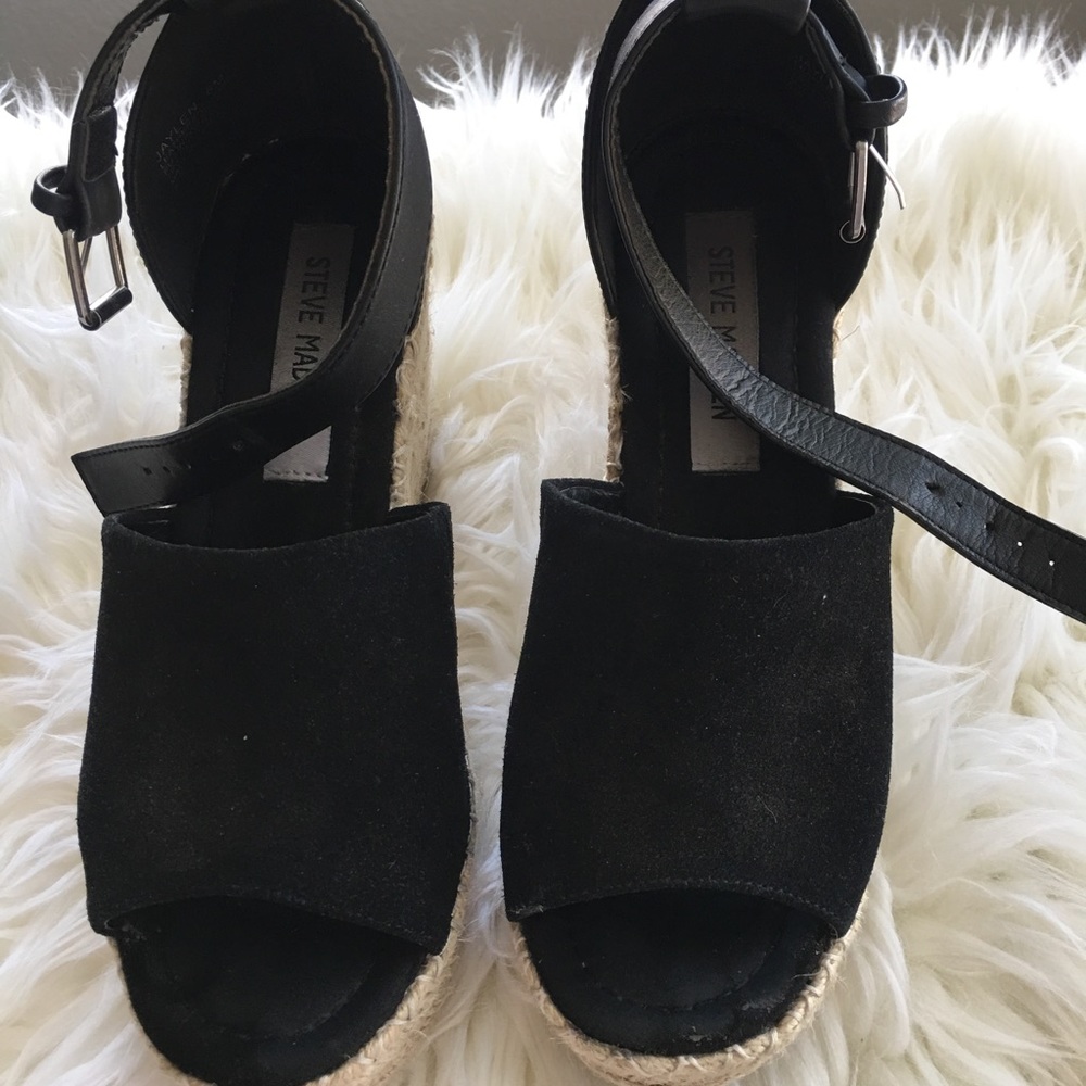 EUC Steve Madden Jaylen Espadrille Wedge Sandal