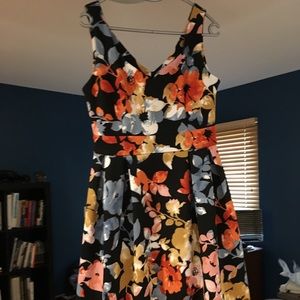 Modcloth Floral Sweetheart Dress