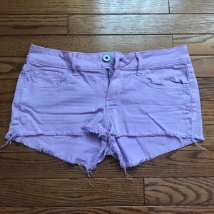 purple low rise denim