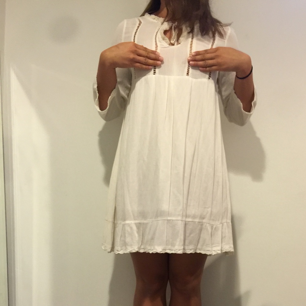 Cream boho dress