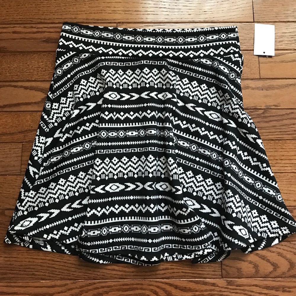 high waisted skater skirt