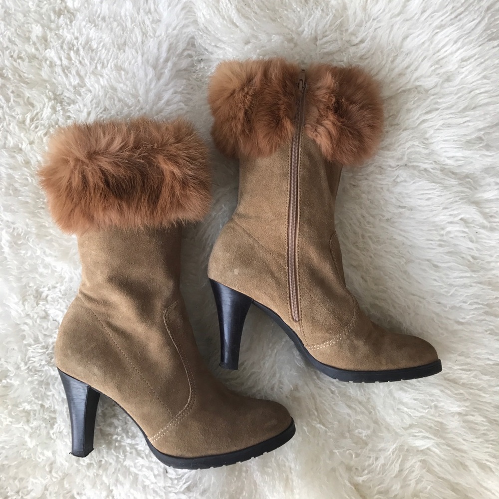 Franco Sarto suede booties, size 6.5