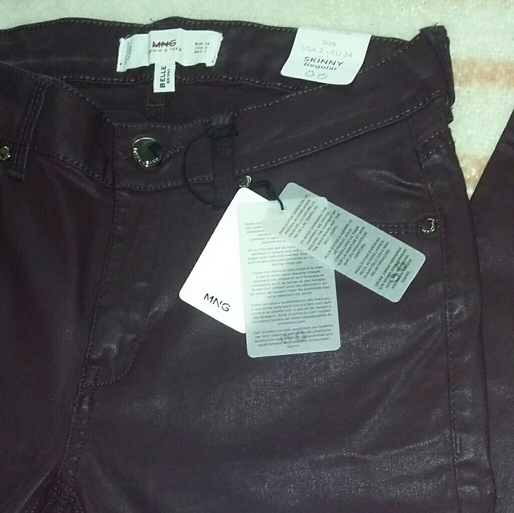 MNG purple skinny Jeans