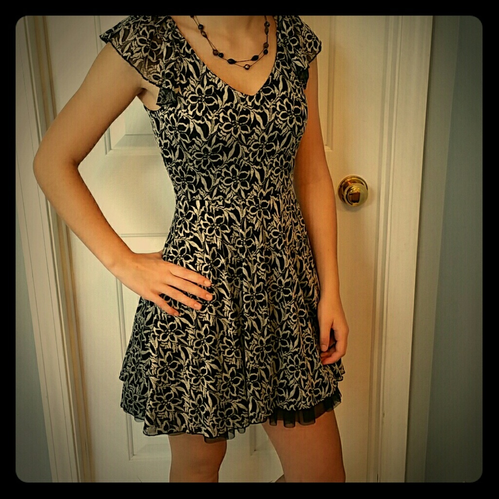 Fun lace floral dress