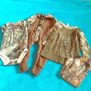 Little boy 3months,  camo sleeper, onesie, outfit