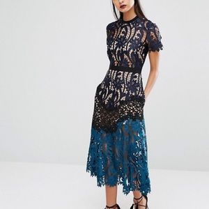 Self Portrait Prairie Midi Dress