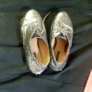 Forever 21 sparkly flat shoes