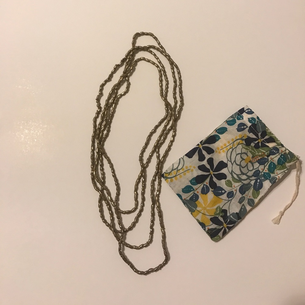 Noonday style multi metal necklace
