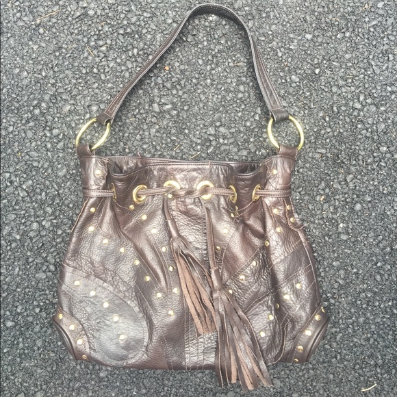 BULGA LEATHER BAG - Picture 1 of 8