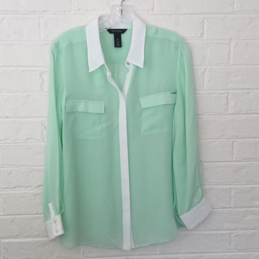 Reduced! WHBM silk blouse NWOT