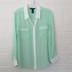 Reduced! WHBM silk blouse NWOT