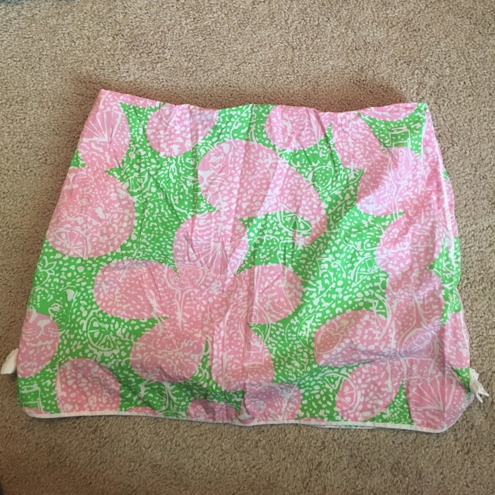 Lilly Pulitzer Floral Pink & Green Skort
